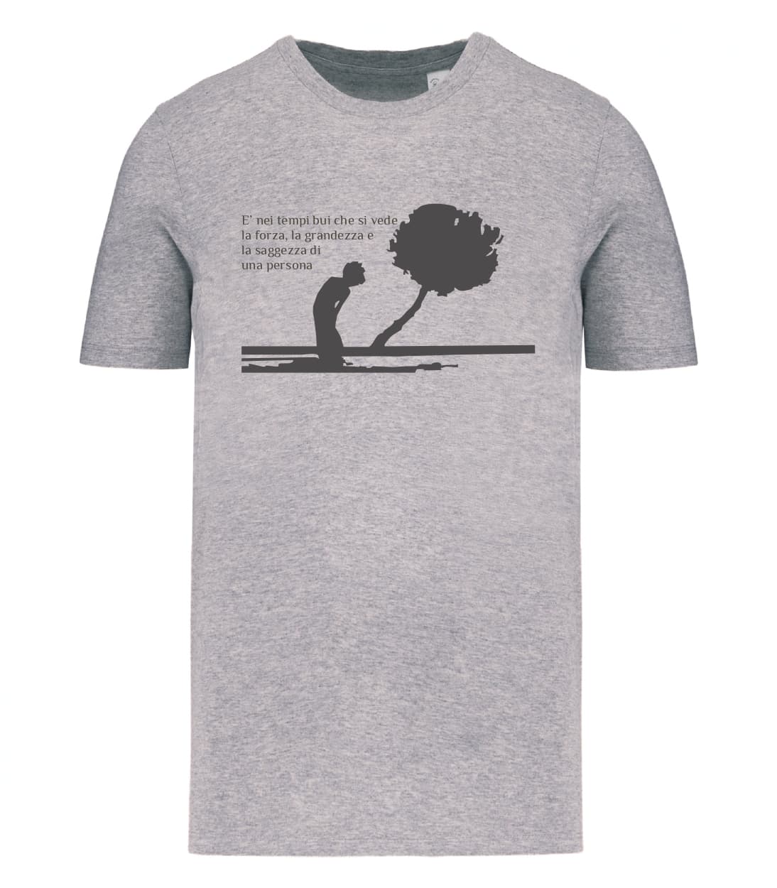 T-shirt_uomo_manica_corta_grigio_melange_E_nei_tempi_bui_che_si_vede_la_grandezza_e_la_saggezza
