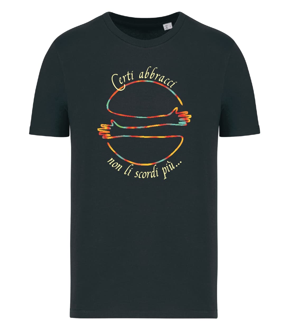 T-shirt_uomo_manica_corta_nero_Certi_abbracci_non_li_scordi_piu