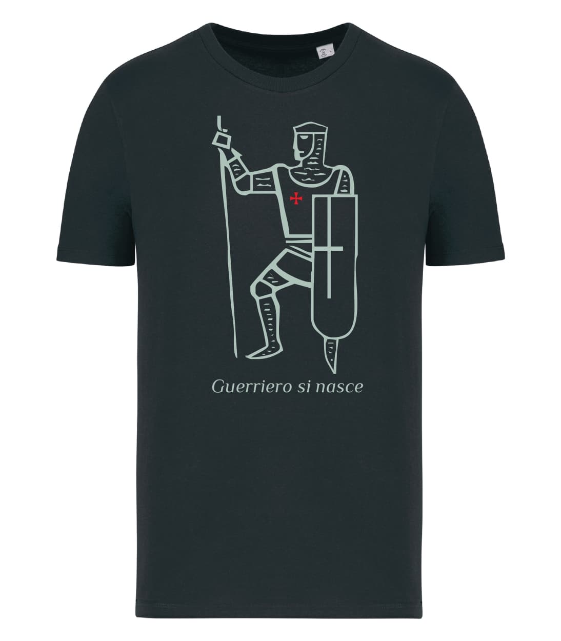 T-shirt_uomo_manica_corta_nero_Guerriero_si_nasce