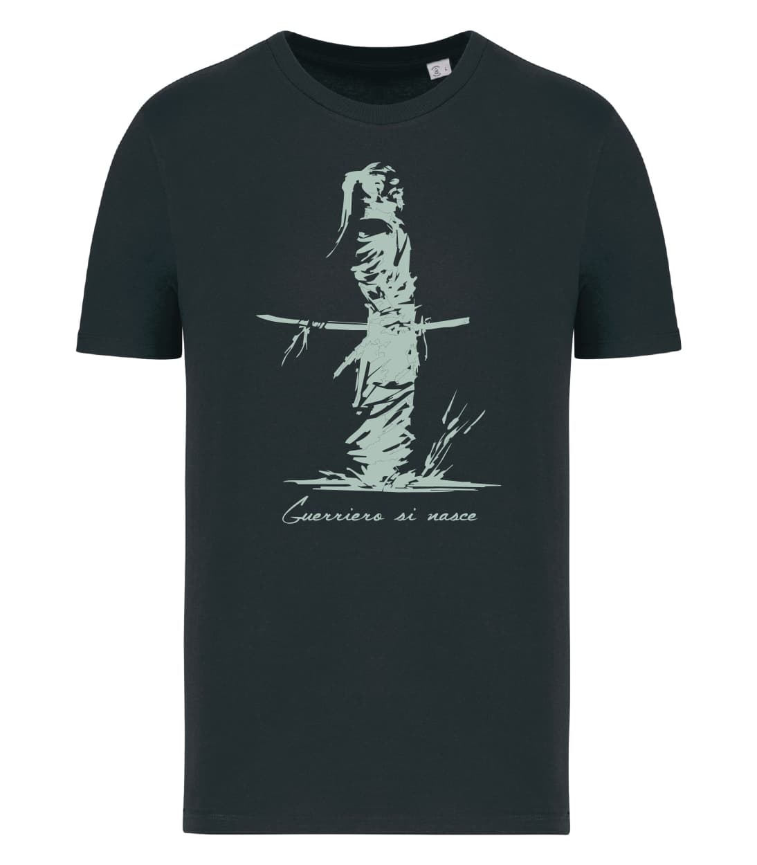 T-shirt_uomo_manica_corta_nero_Guerriero_si_nasce_versione2