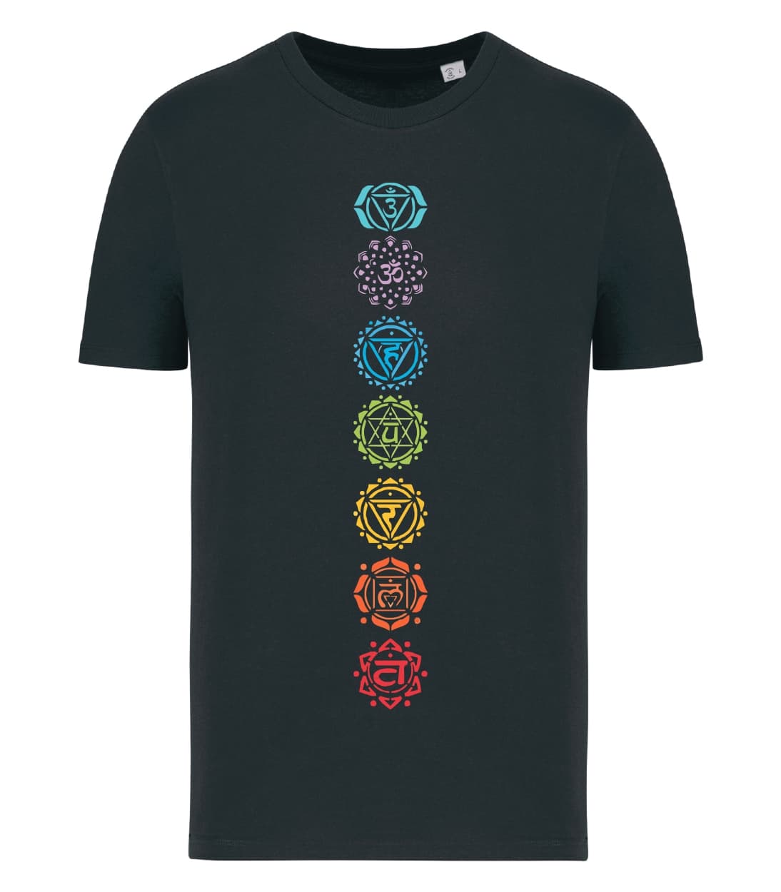 T-shirt_uomo_manica_corta_nero_Mappa_7_chakra