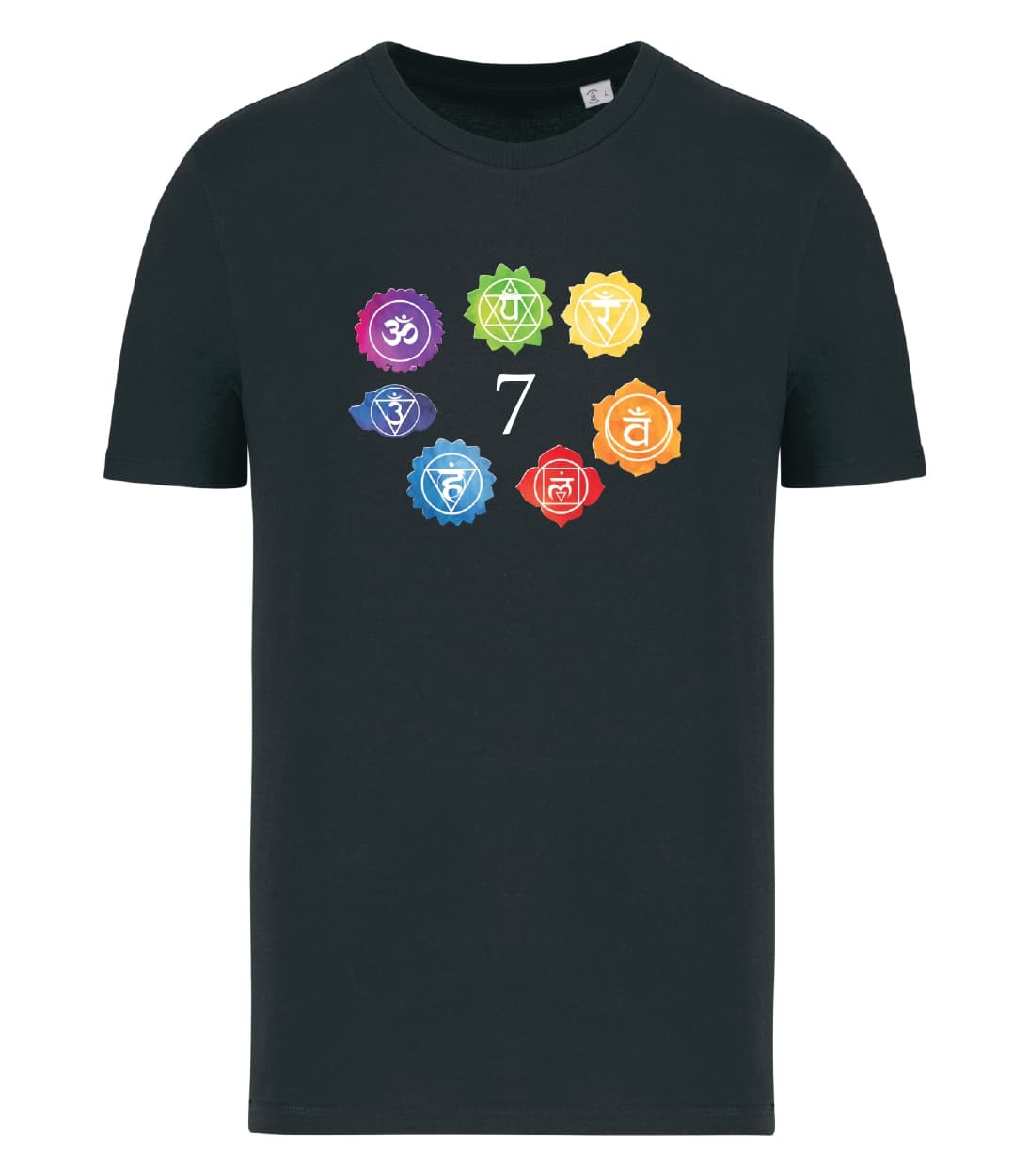 T-shirt_uomo_manica_corta_nero_Simboli_7_chakra