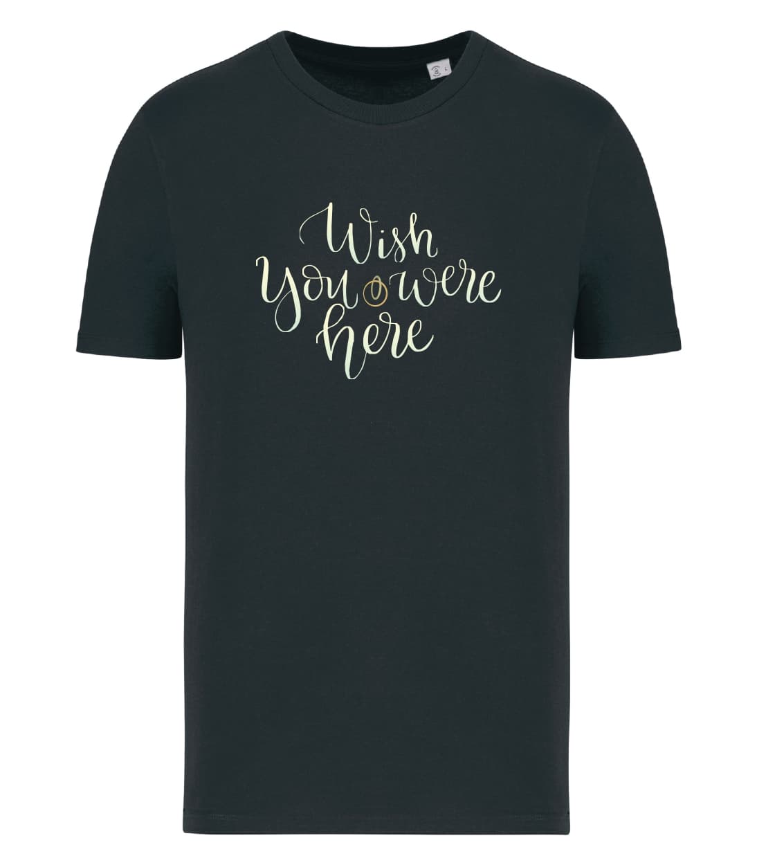 T-shirt_uomo_manica_corta_nero_Wish_You_Were_Here
