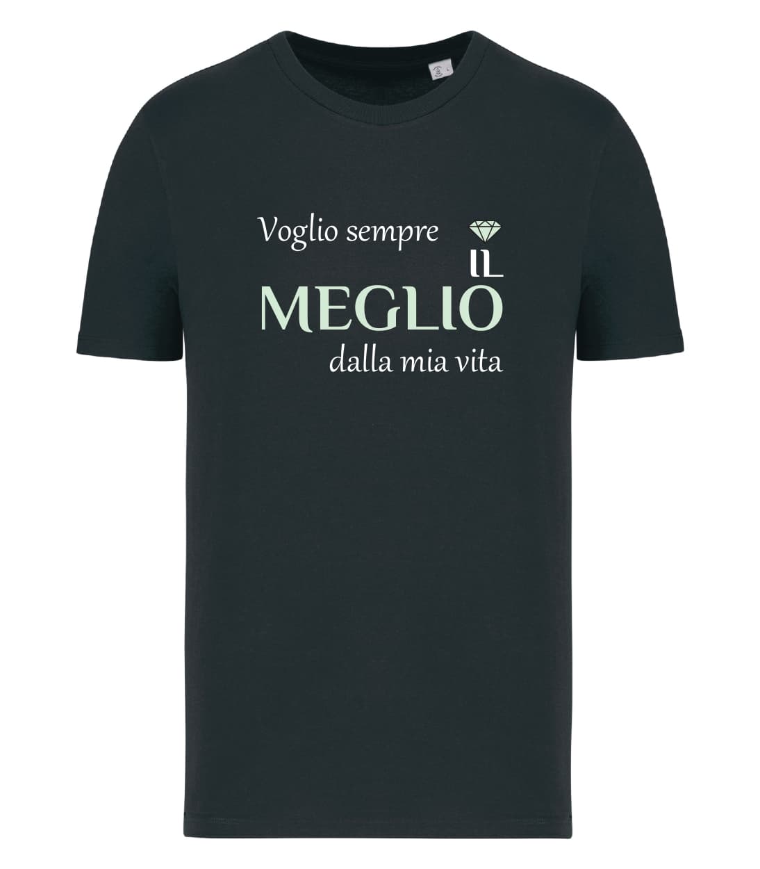 T-shirt_uomo_manica_corta_nero_voglio_sempre_il_meglio_dalla_mia_vita