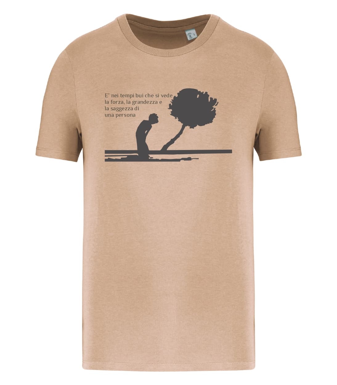 T-shirt_uomo_manica_corta_sabbia_E_nei_tempi_bui_che_si_vede_la_grandezza_e_la_saggezza