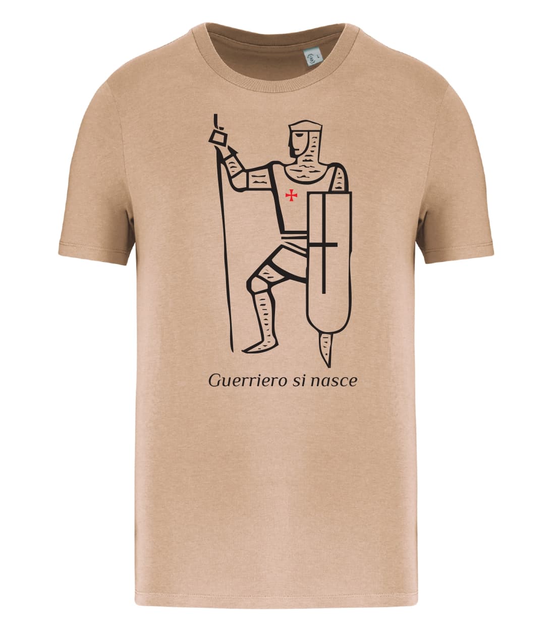 T-shirt_uomo_manica_corta_sabbia_Guerriero_si_nasce