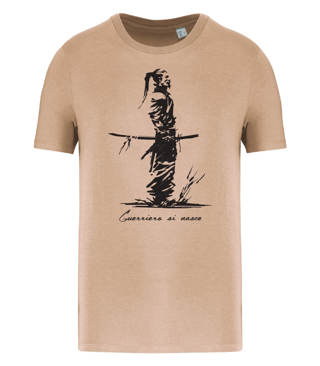 T-shirt_uomo_manica_corta_sabbia_Guerriero_si_nasce_versione2