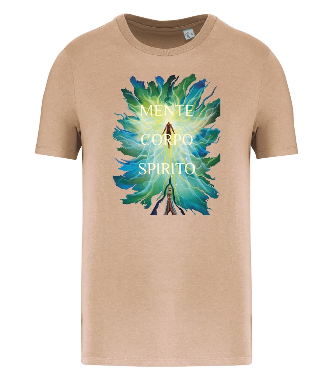 T-shirt_uomo_manica_corta_sabbia_Mente_corpo_e_spirito