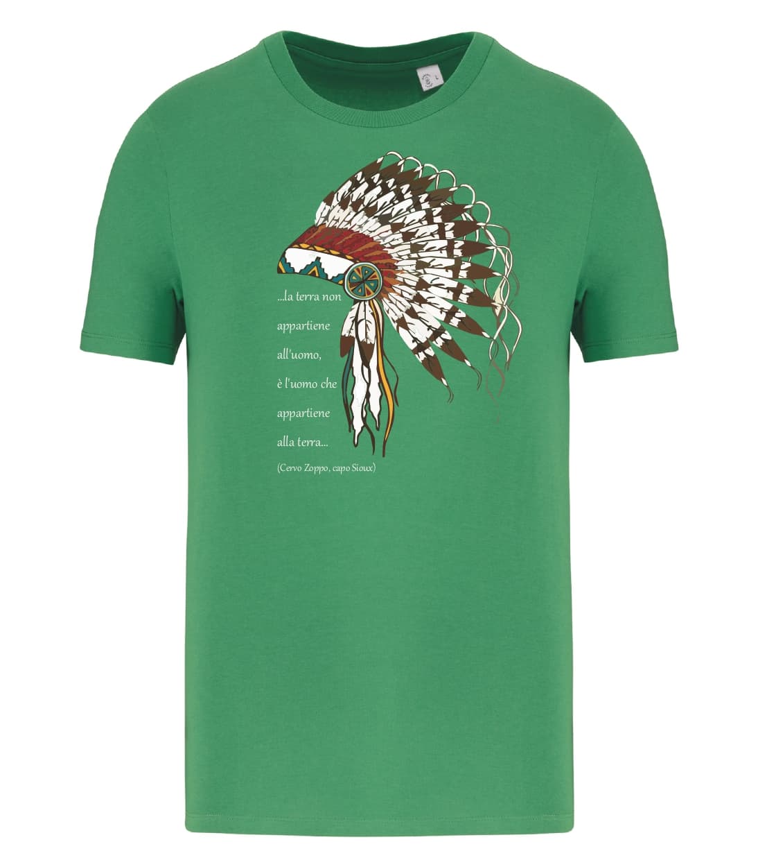 T-shirt_uomo_manica_corta_verde_La_terra_non_appartine_alluomo_ma_e