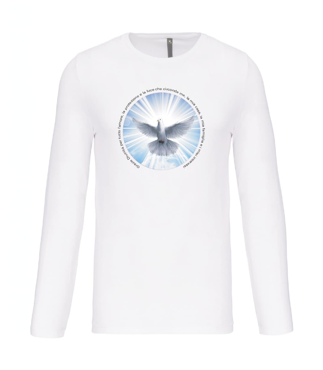 T-shirt_uomo_manica_lunga_bianco_grazie_divinita_per_tutto_lamore