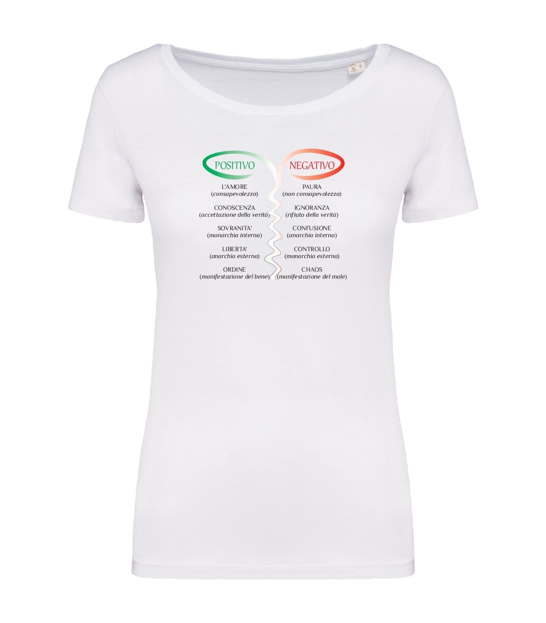 thumbnail_T-shirt_donna_manica_corta_bianco_Positiv_e_negativo