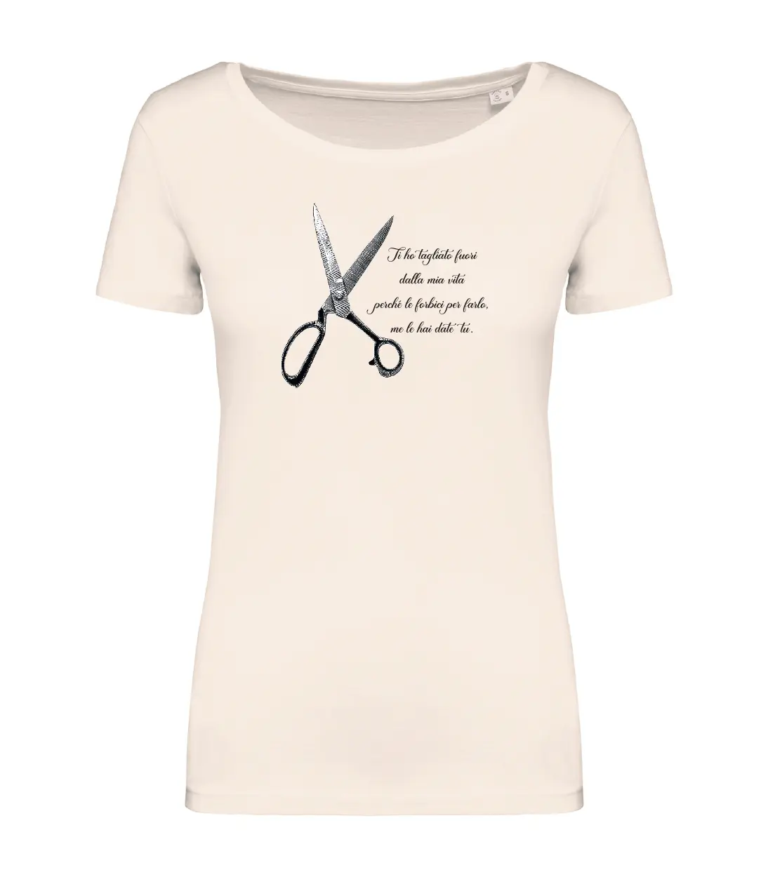 T-shirt_donna_manica_corta_avorio_le_forbici