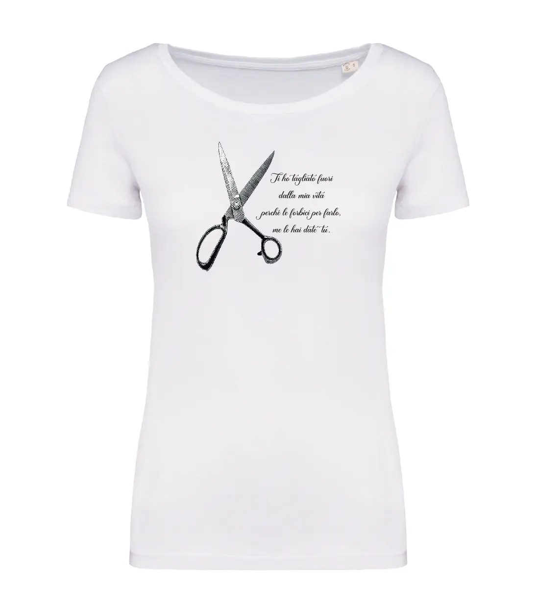 T-shirt_donna_manica_corta_bianco_le_forbici