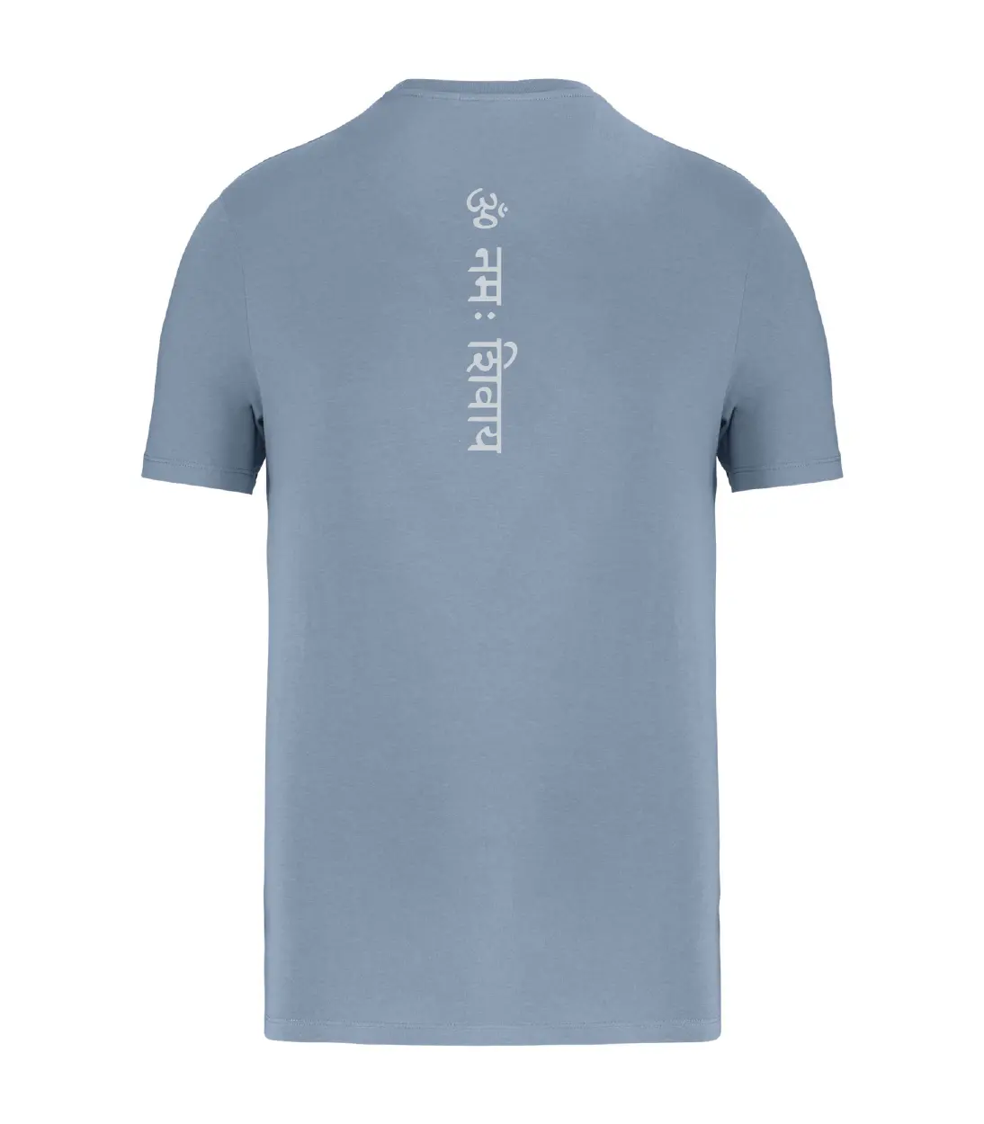 T-shirt_manica_corta_uomo_grigio_fronte_meditazione_mantra