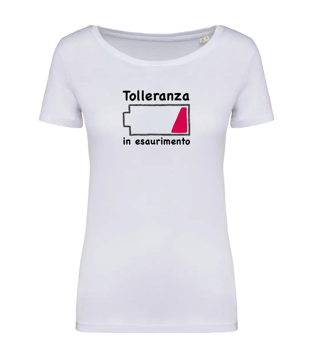 T-shirt_donna_manica_corta_bianco_tolleranza_in_esaurimento