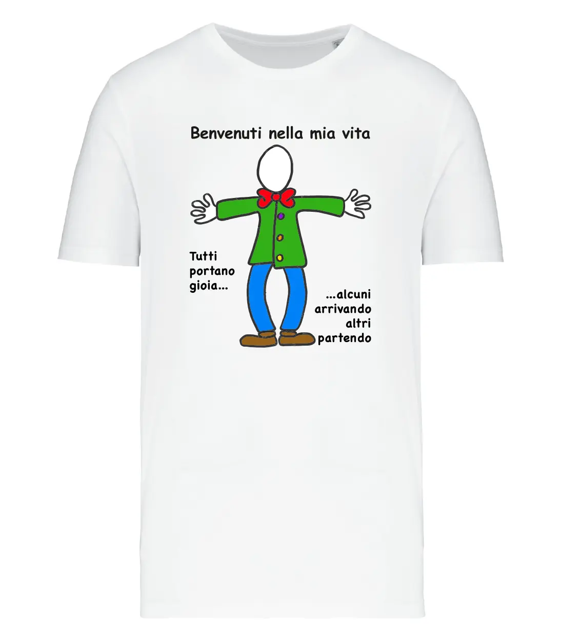 T-shirt_uomo_manica_corta_bianco_Benvenuti_nella_vita